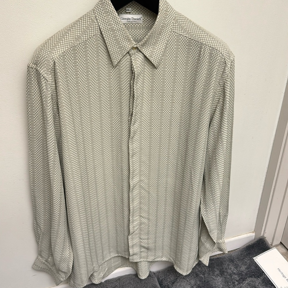 Rare vintage 80s mens  designer Giorgio Danieli hand made in Italy M